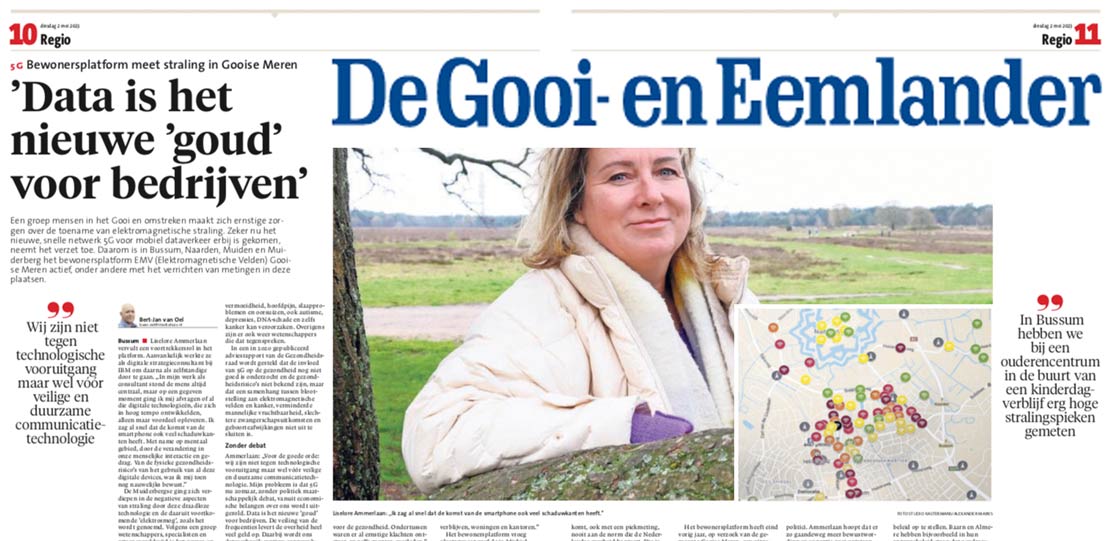 Interview with Liselore Gerritsen in de Gooi- en Eemlander