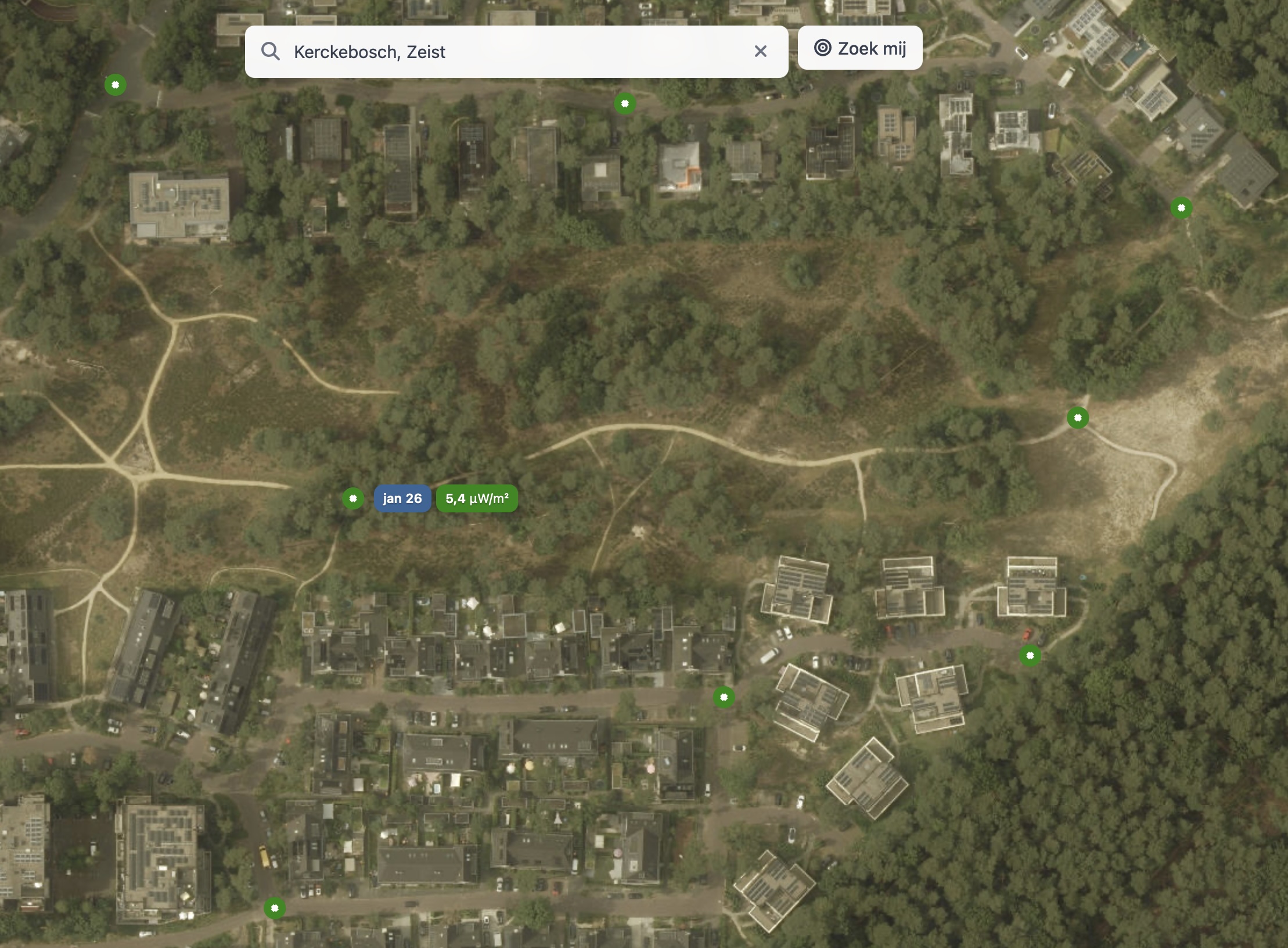 1-puntmeting in Kerckebosch, Zeist
