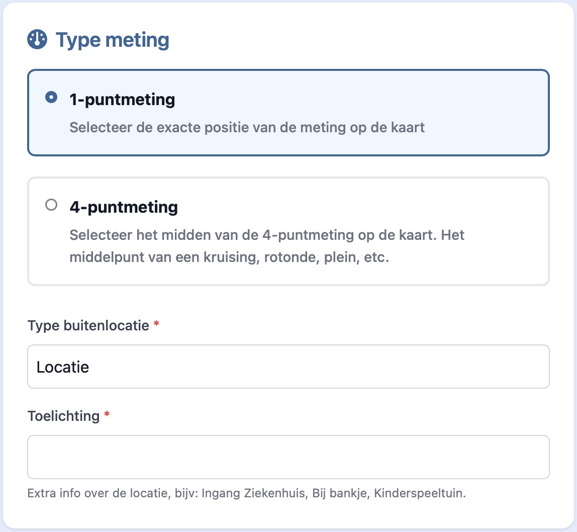 Type meting kiezen